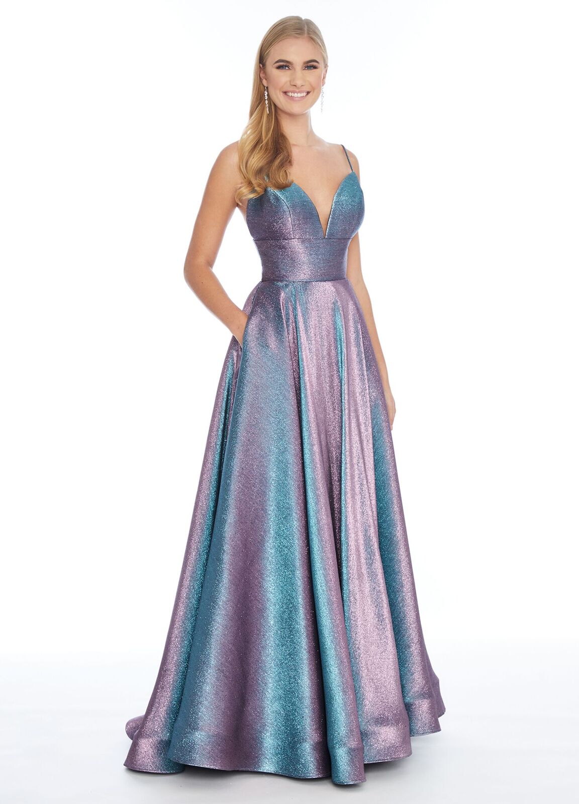 Jovani JVN02317 Size 4 Gold/Nude Metallic Ball Gown Prom Dress V Neckl –  Glass Slipper Formals